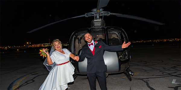 Las Vegas Strip Helicopter Wedding Ceremony